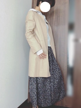 「SHIPS（シップス）のアイテム（トレンチコート）」を使った、suUuさん（レディース・165cm）の春コーディネート