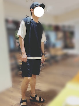 suUuさん（メンズ・180cm）の夏コーディネート