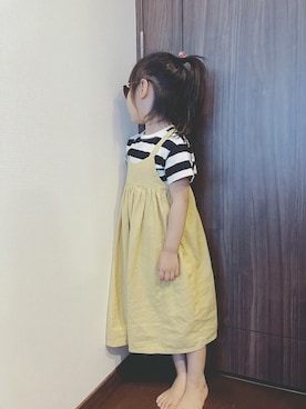 「SM2（エスエムツー）のアイテム（ワンピース/ドレス）」を使った、suUuさん（キッズ・100cm）の夏コーディネート