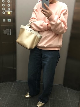 「CURRENT（カレント）のアイテム」を使った、homuさん（レディース・158cm）の春コーディネート