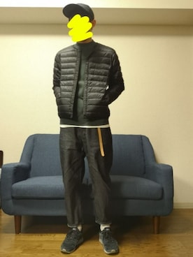 「Curly（カーリー）のアイテム（帽子）」を使った、aiyさん（メンズ・173cm）の秋コーディネート