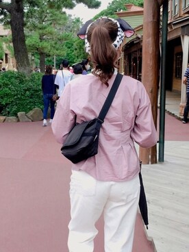 長傘を使った くすみピンク の人気ファッションコーディネート Wear