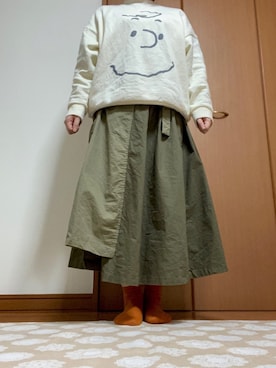 「ピーナッツ(PEANUTS)」｜こちゃろさん（レディース・150cm）の春コーディネート