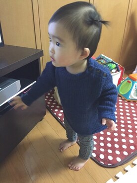 AKARI☺︎さん（キッズ・70cm）の冬コーディネート