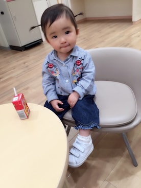 AKARI☺︎さん（キッズ・70cm）の春コーディネート