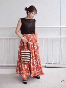 MARIHA（マリハ）の「＜MARIHA（マリハ）＞フラワー ロングスカート