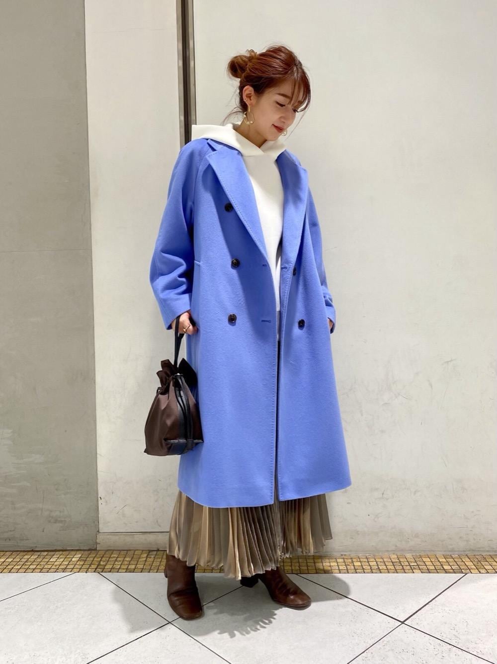 UNITED ARROWS ロングコート 青 36 UNITED ARROWS（ユナイテッドアローズ）の「UBCB W テーラード