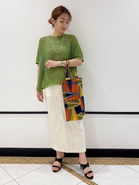 Yoshida.aさん（レディース・159cm）の夏コーディネート