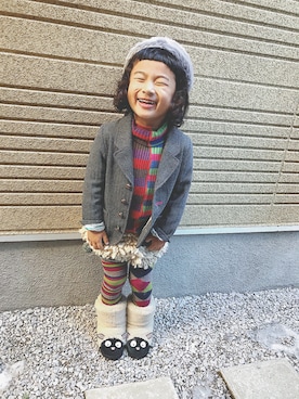 ちけぱるさん(キッズ・110cm)の冬コーディネート