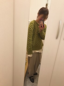 「archives e'pice（アルシーヴエピス）のアイテム」を使った、なゆさん（レディース・159cm）の冬コーディネート