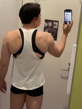 「筋トレ」｜ryoko.5360さん（メンズ・180cm）の春コーディネート