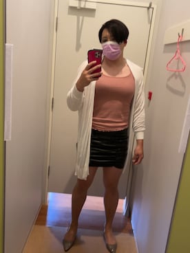 Uniqlo ユニクロ のタンクトップ ピンク系 を使ったメンズ人気ファッションコーディネート Wear