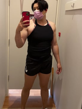 「筋トレ」｜ryoko.5360さん（メンズ・180cm）の春コーディネート