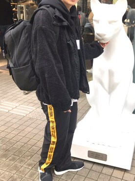 「FR2」｜「アイテム（ブルゾン）」を使った、いっちー。さん（メンズ・168cm）の冬コーディネート