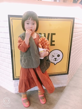 「アイテム（レインシューズ）」を使った、babyMiaLさん（キッズ・90cm）の夏コーディネート