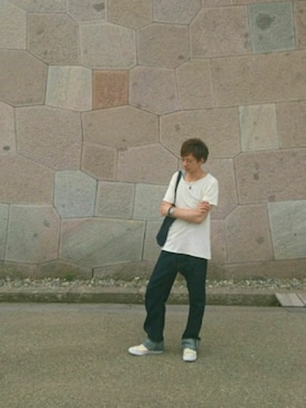 「URBAN RESEARCH Sonny Label（アーバンリサーチサニーレーベル）のアイテム（スニーカー）」を使った、jmさん（メンズ・176cm）の夏コーディネート