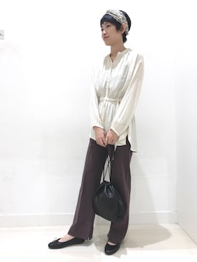 「アイテム（ヘアバンド、その他）」を使った、yunaさん（レディース・165cm）の春コーディネート