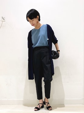 「美シルエットパンツ」｜yunaさん（レディース・165cm）の夏コーディネート