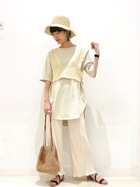 yunaさん（レディース・165cm）の夏コーディネート