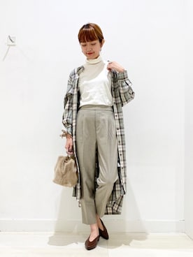 「ラブアンドピース2020」｜「アイテム（その他）」を使った、yunaさん（レディース・165cm）の秋コーディネート