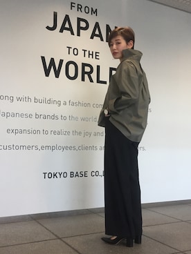 「STUDIOUS（ステュディオス）のアイテム」を使った、funnybunnysallyさん（レディース・155cm）の冬コーディネート