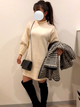 「イメチェン」｜HIROさん（レディース・161cm）の冬コーディネート