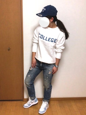 キャップを使った ジョーダン1 のレディース人気ファッションコーディネート Wear