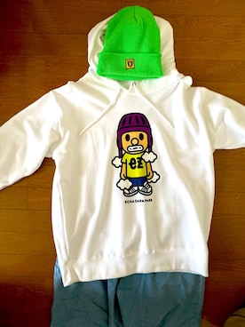 「HUMAN MADE（ヒューマンメード）のアイテム（ニットキャップ/ビーニー）」を使った、yas3205さん（メンズ・168cm）の秋コーディネート