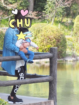 「Reebok（リーボック）のユニセックス リーボック インスタ ポンプフューリー ブラック Reebok INSTAPUMP FURY OG V65750（スニーカー）」を使った、**neutrAl bAy**さん（レディース・156cm）の春コーディネート