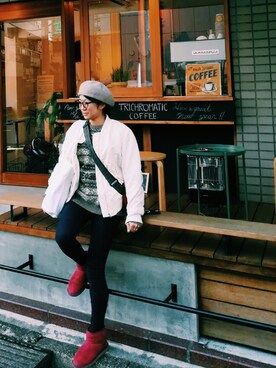 me._.meさん(レディース・160cm)の冬コーディネート