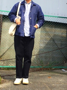 「A.P.C.（アーペーセー）のアイテム（カバーオール）」を使った、karsさん（メンズ・171cm）の春コーディネート