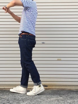 「CABANE de ZUCCa（カバンドズッカ）のアイテム（アナログ腕時計）」を使った、karsさん（メンズ・171cm）の夏コーディネート