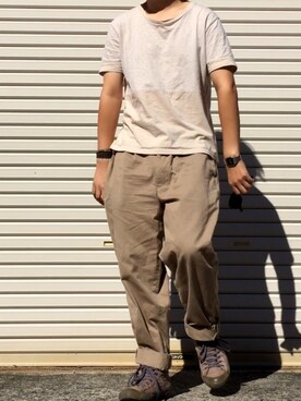 「N.HOOLYWOOD」｜「アイテム（チノパンツ）」を使った、karsさん（メンズ・171cm）の秋コーディネート