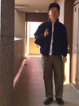 「Blundstone（ブランドストーン）のBlundstone/ブランドストーン　ｻｲﾄﾞｺﾞｱﾌﾞｰﾂ Men's（ブーツ）」を使った、karsさん（メンズ・171cm）の冬コーディネート