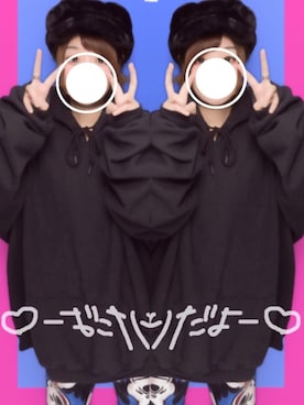 「アイテム（ルームウェア/パジャマ）」を使った、Ri!chuさん（レディース・156cm）の冬コーディネート