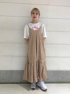 「PHILIPPE AUDIBERT（フィリップ オーディベール）の＜PHILIPPE AUDIBERT（フィリップオーディベール）＞メダルネックレス ∴（ネックレス）」を使った、小森（komori）さん（レディース・160cm）の春コーディネート