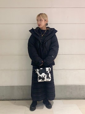 「RECOMMEND  ITEM STYLING」｜「アイテム（ワンピース/ドレス）」を使った、小森（komori）さん（レディース・160cm）の冬コーディネート