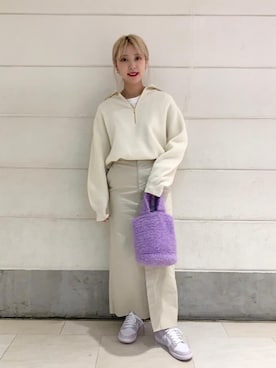 「RECOMMEND  ITEM STYLING」｜「アイテム（アクセサリー）」を使った、小森（komori）さん（レディース・160cm）の冬コーディネート