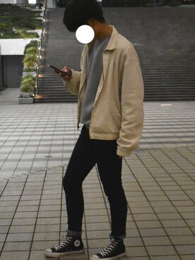 「アイテム（ブルゾン）」を使った、ほりー🍋さん（メンズ・177cm・10代）の冬コーディネート