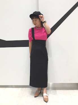 「SLY（スライ）のアイテム（スカート）」を使った、ORientalTRaffic 京阪モール店さん（レディース・156cm）の夏コーディネート