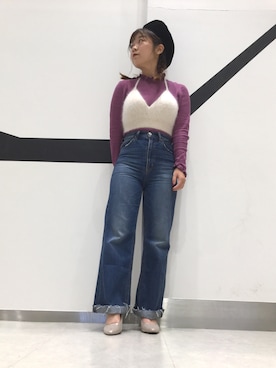 「オリエンタルトラフィック」｜「アイテム（ハンチング/ベレー帽）」を使った、ORientalTRaffic 京阪モール店さん（レディース・156cm）の秋コーディネート