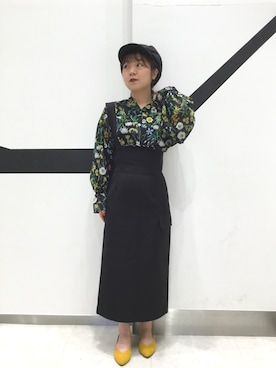 「SLY（スライ）のアイテム（スカート）」を使った、ORientalTRaffic 京阪モール店さん（レディース・156cm）の秋コーディネート