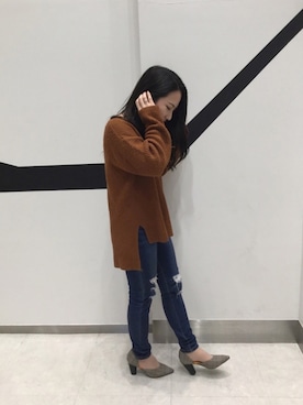 「ENVYM（アンビー）のアイテム」を使った、ORientalTRaffic 京阪モール店さん（レディース・156cm）の冬コーディネート