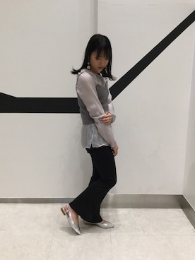 「SPINNS（スピンズ）のアイテム（パンツ）」を使った、ORientalTRaffic 京阪モール店さん（レディース・156cm）の春コーディネート