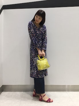 「Bleu Bleuet（ブルーブルーエ）のアイテム」を使った、ORientalTRaffic 京阪モール店さん（レディース・165cm）の春コーディネート