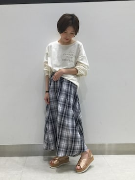 「コルクヒール」｜ORientalTRaffic 京阪モール店さん（レディース・156cm）の春コーディネート