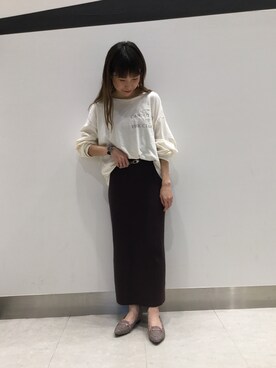 「チドリ柄」｜「アイテム（パンプス）」を使った、ORientalTRaffic 京阪モール店さん（レディース・156cm）の秋コーディネート