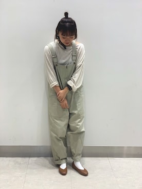「オリエンタルトラフィック」｜「アイテム（オールインワン・サロペット）」を使った、ORientalTRaffic 京阪モール店さん（レディース・156cm）の秋コーディネート