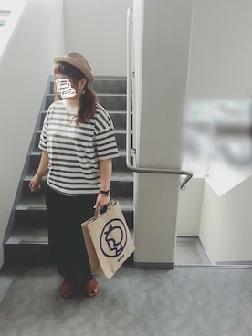 「Diu（ディウ）のアイテム」を使った、ぴーたさん（レディース・155cm）の夏コーディネート