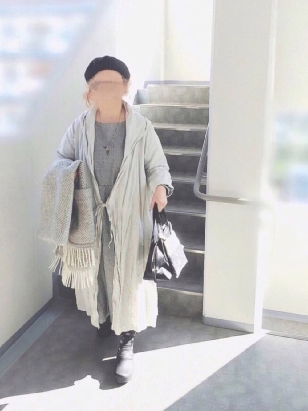 「wearhalloween2017、シンプルコーデ、ナチュラルスタイル、ナチュラルコーデ、ベレー帽、リネンワンピース、nest robe、dansko、ミナペルホネン、ラプアンカンクリ」｜「Sunny cloudsのサニークラウズ　ｆｅａｔ．Ｓｈｕｔｔｌｅ　Ｎｏｔｅｓ　ｋａｚｕｍｉと作ったワンピース＜レディース＞（ワンピース、その他）」を使った、ぴーたさん（レディース・155cm）の秋コーディネートの1枚目の写真